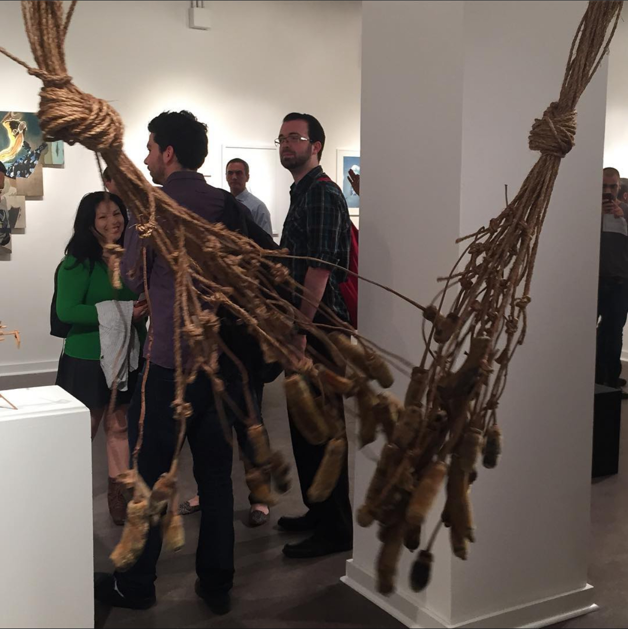 Installation detail with viewers