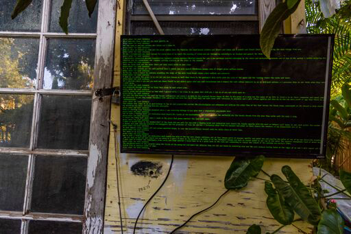Monitor installation in a garden setting